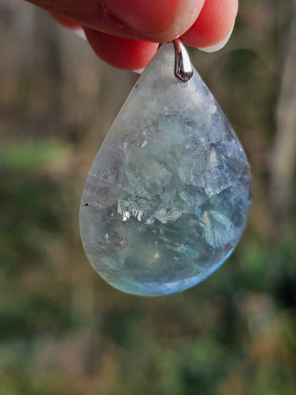 Pendentif en Fluorite verte P