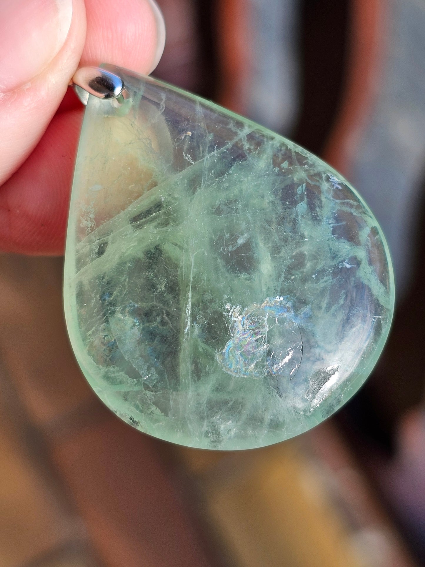 Pendentif en Fluorite verte R