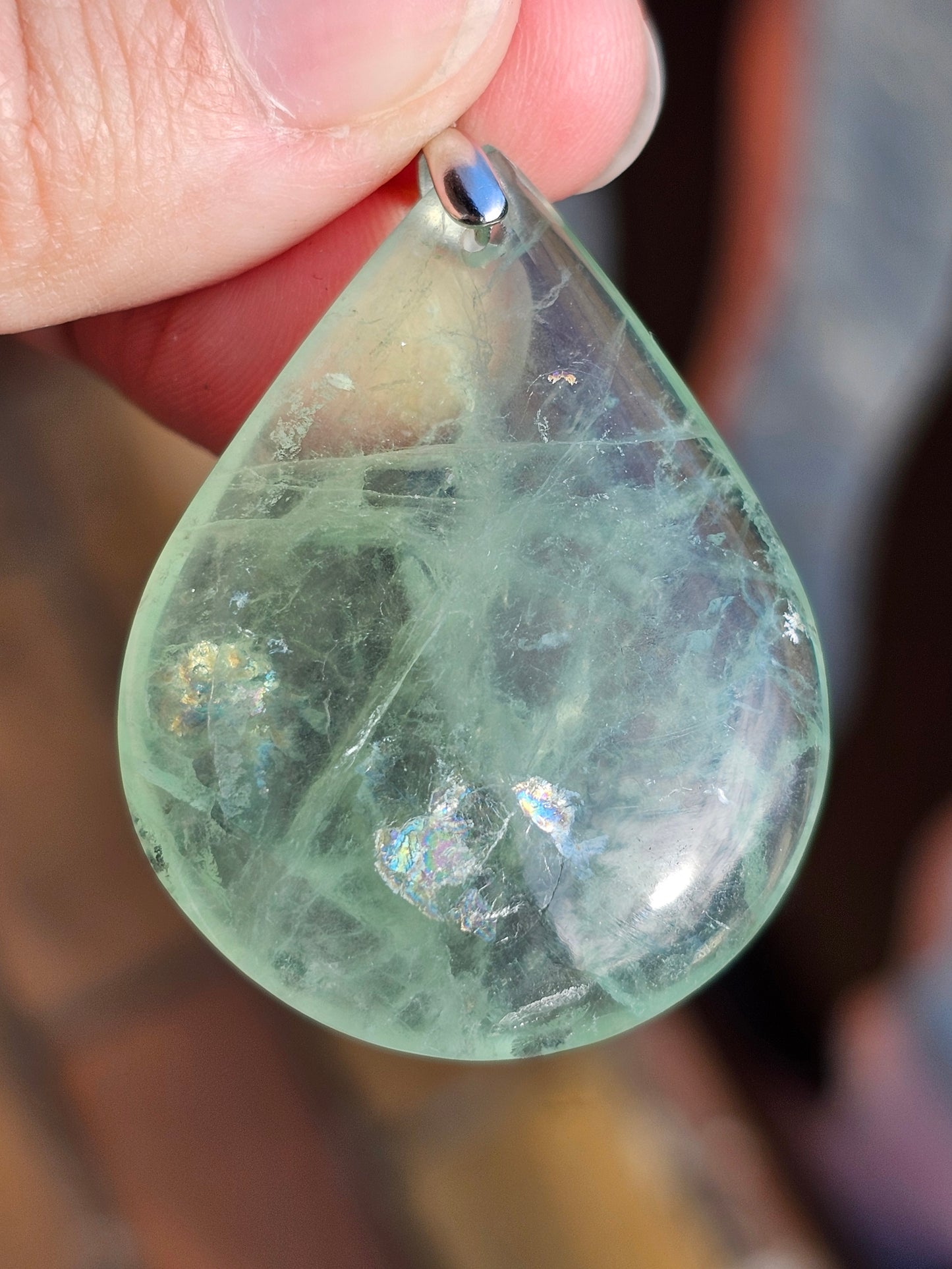 Pendentif en Fluorite verte R