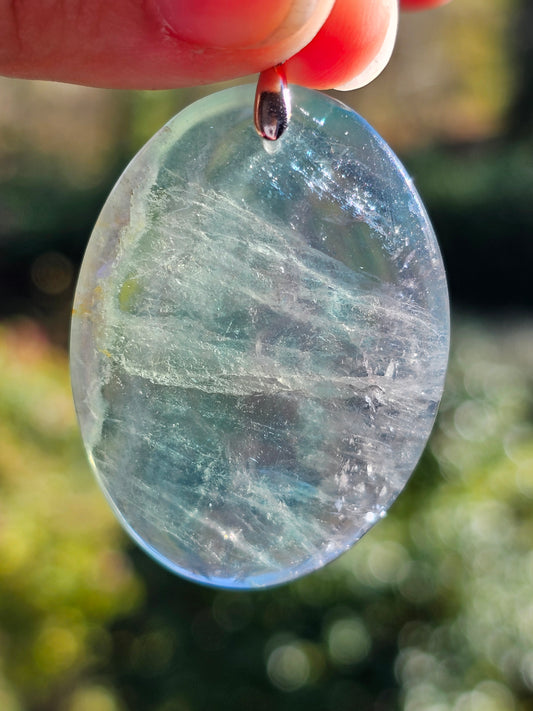 Pendentif en Fluorite verte O