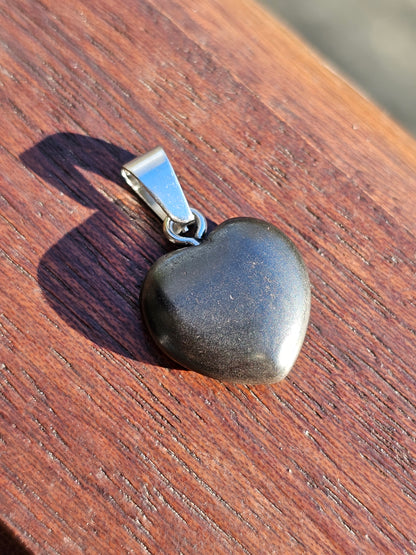 Pendentif cœur d'Hématite