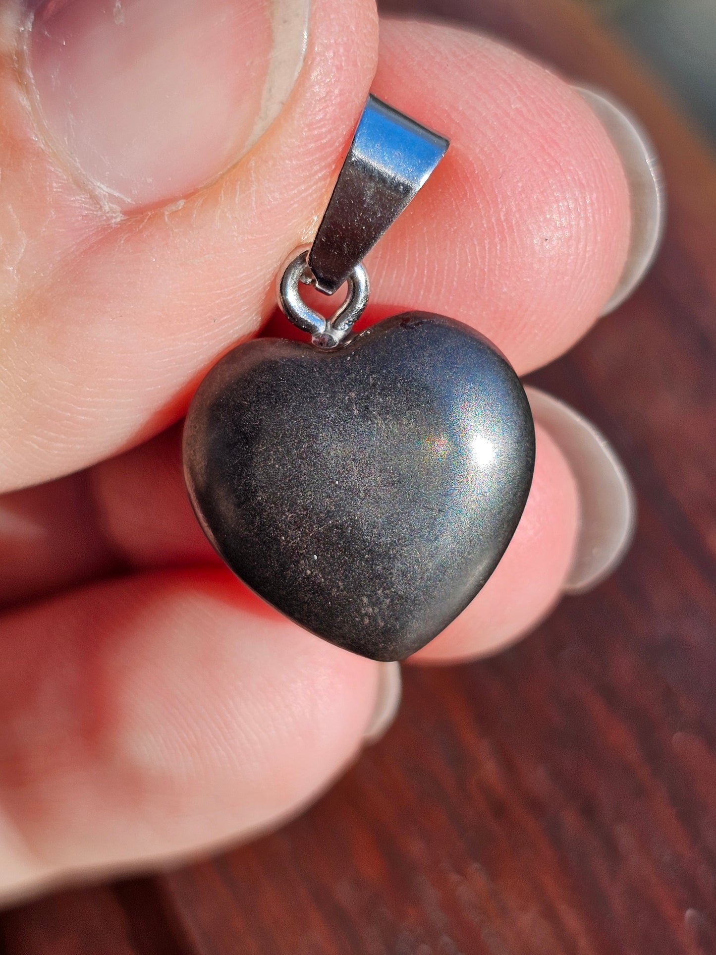 Pendentif cœur d'Hématite