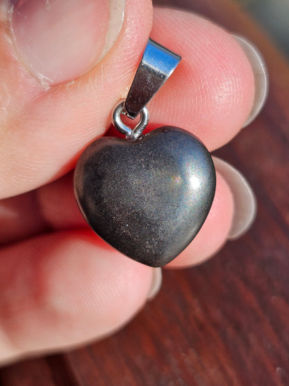 Pendentif cœur d'Hématite