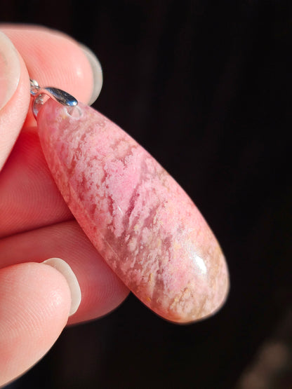 Pendentif en Rhodonite d'Italie