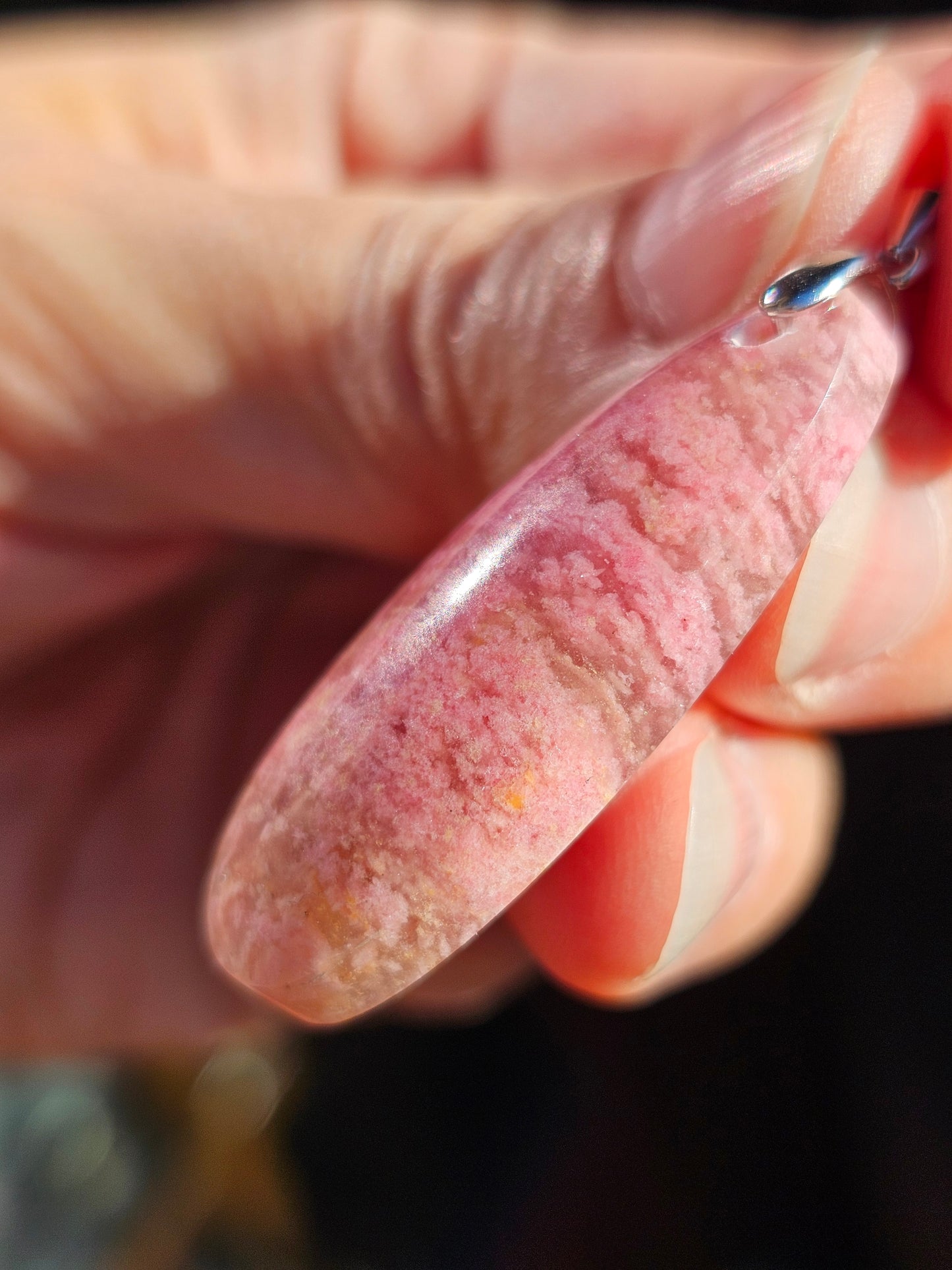 Pendentif en Rhodonite d'Italie