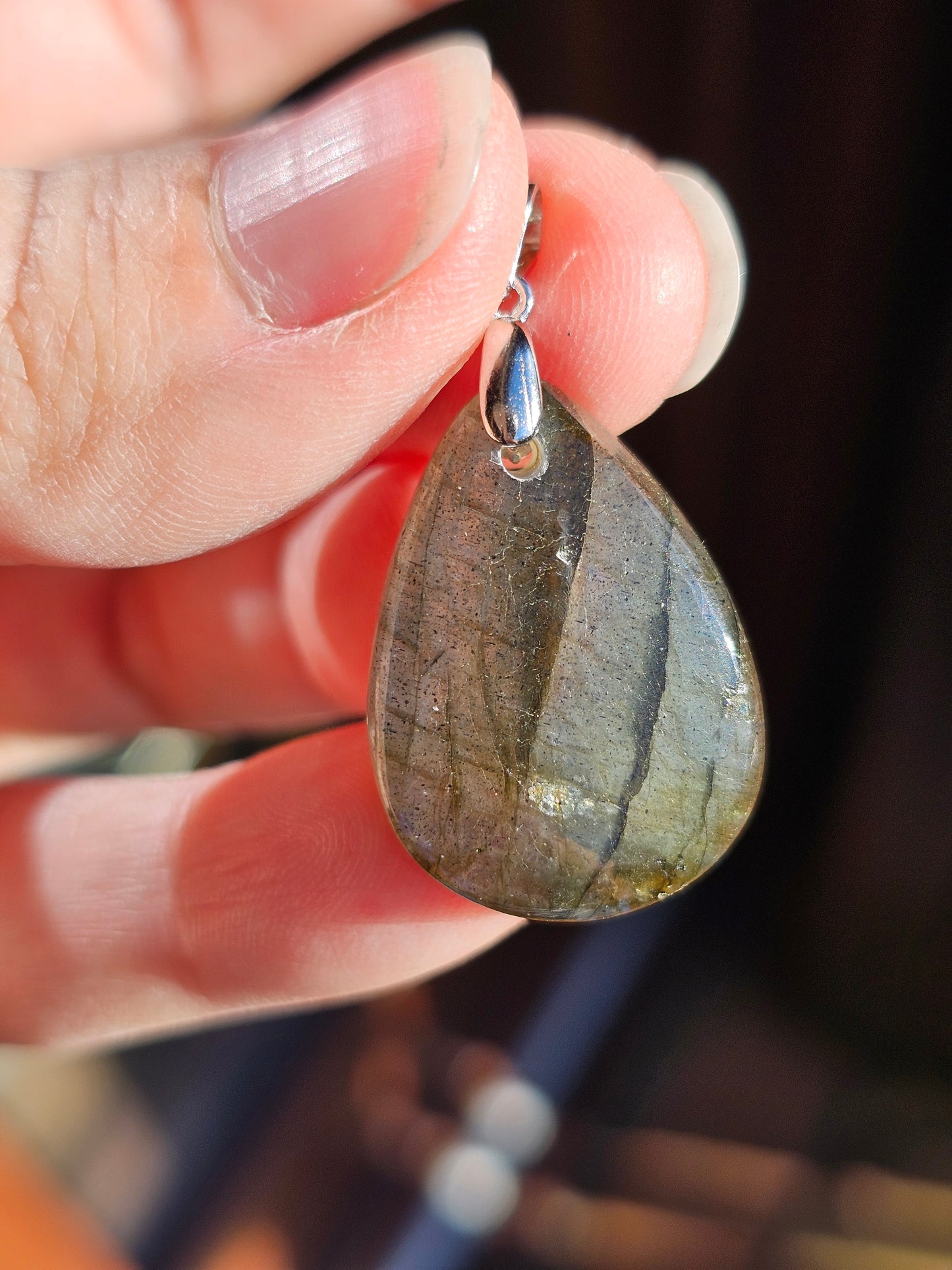 Pendentif en Labradorite L8