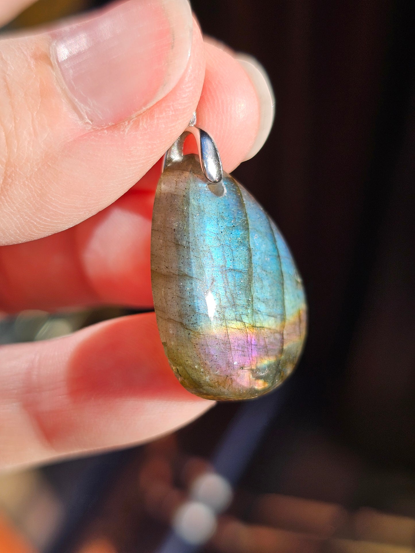 Pendentif en Labradorite L8