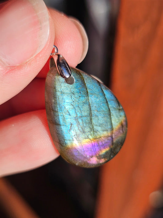 Pendentif en Labradorite L8