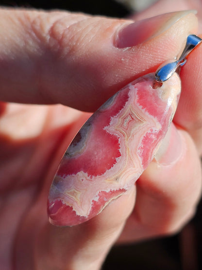 Magnifique pendentif en Rhodochrosite