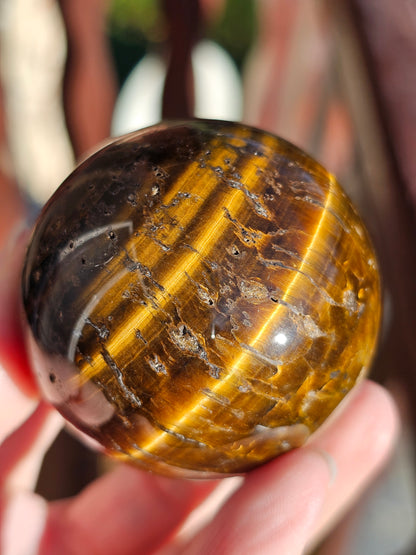 Sphère en Œil de tigre n°2