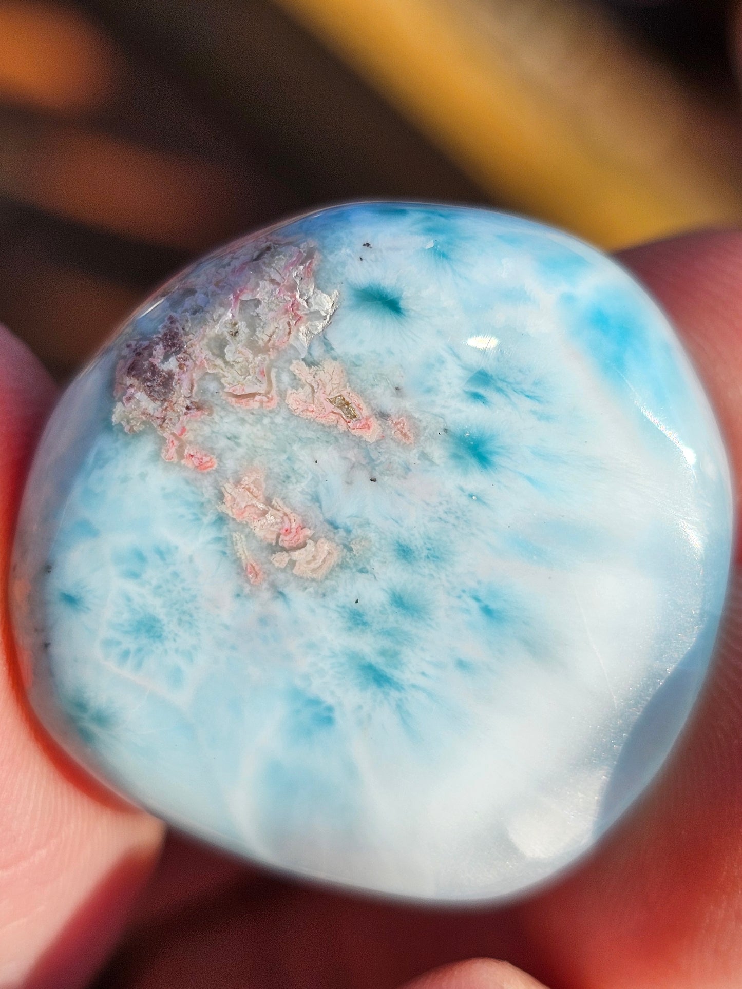 Petit galet de Larimar (Pectolite) G