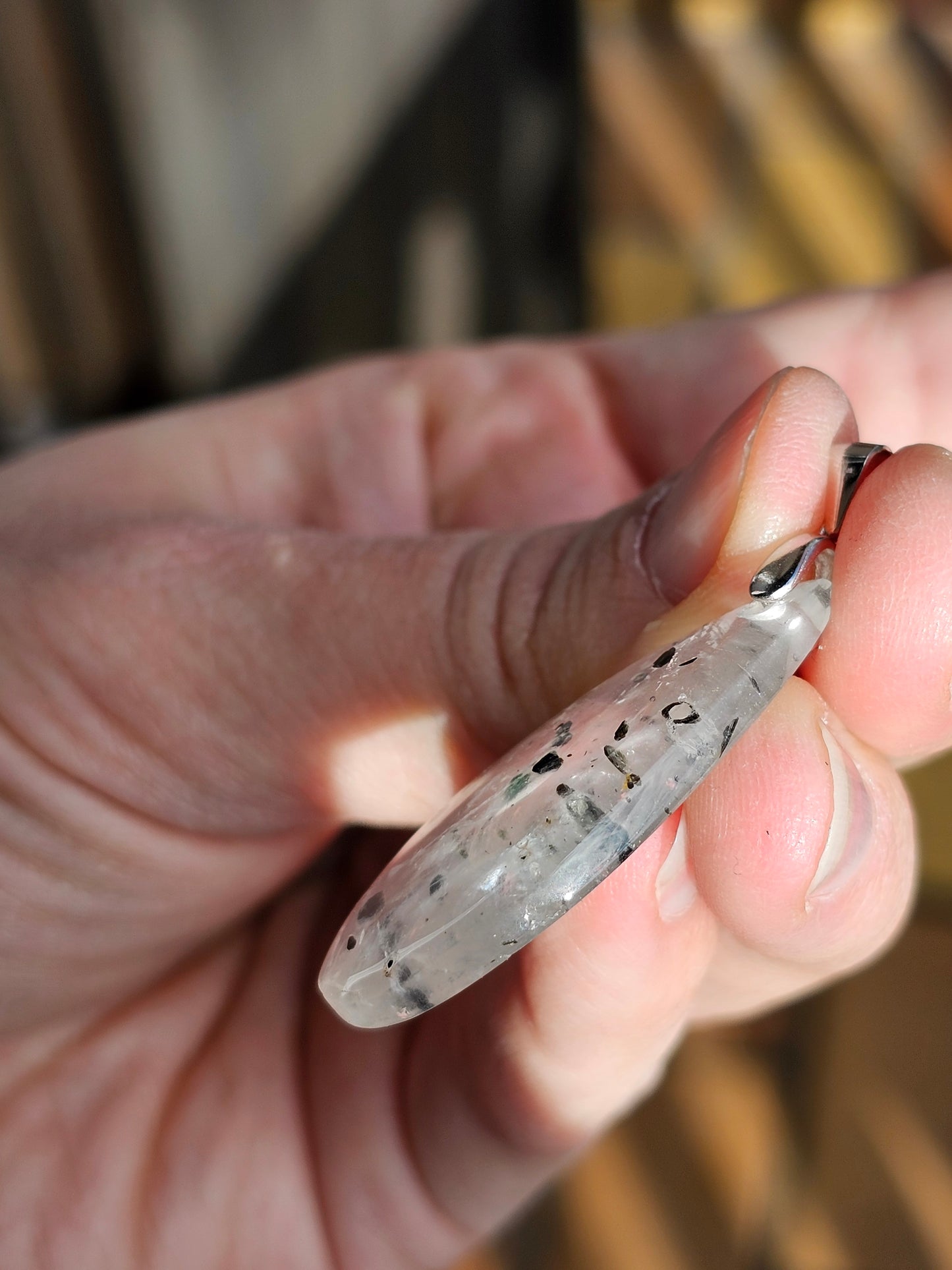 Pendentif en Quartz à Hématite QH2