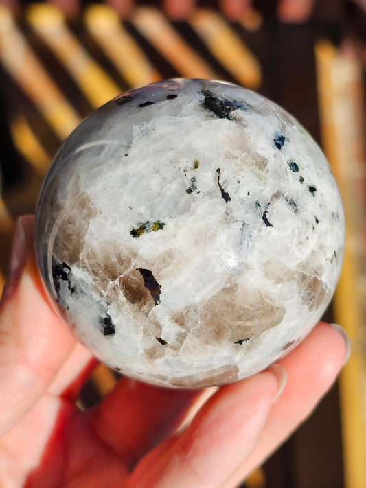 Sphère Péristérite 61mm Inde