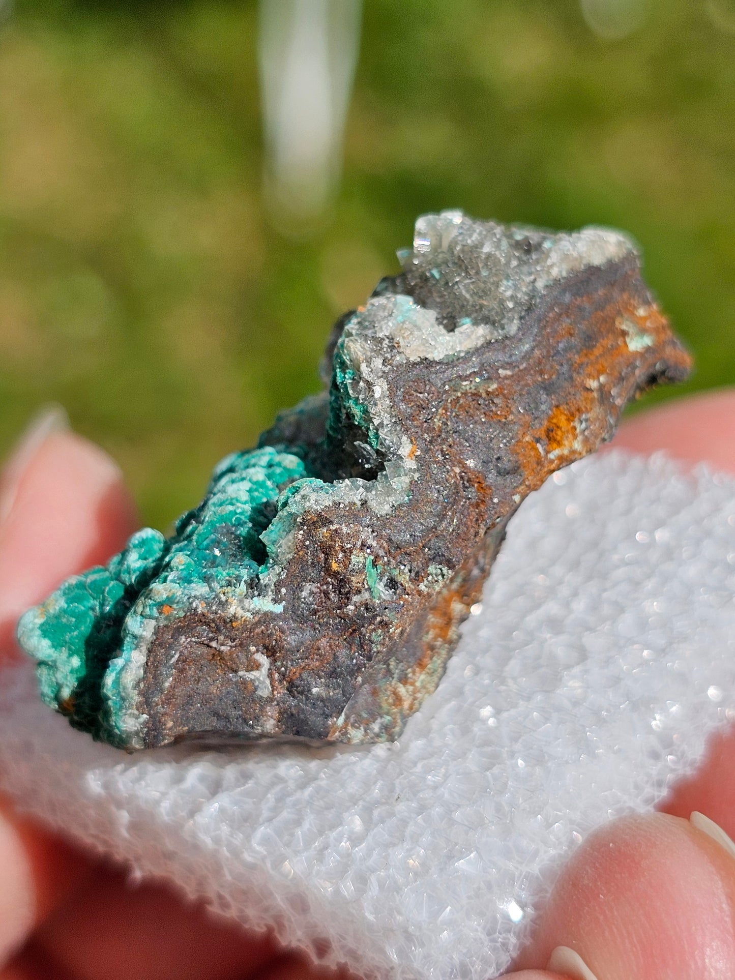 Rosasite du Mexique