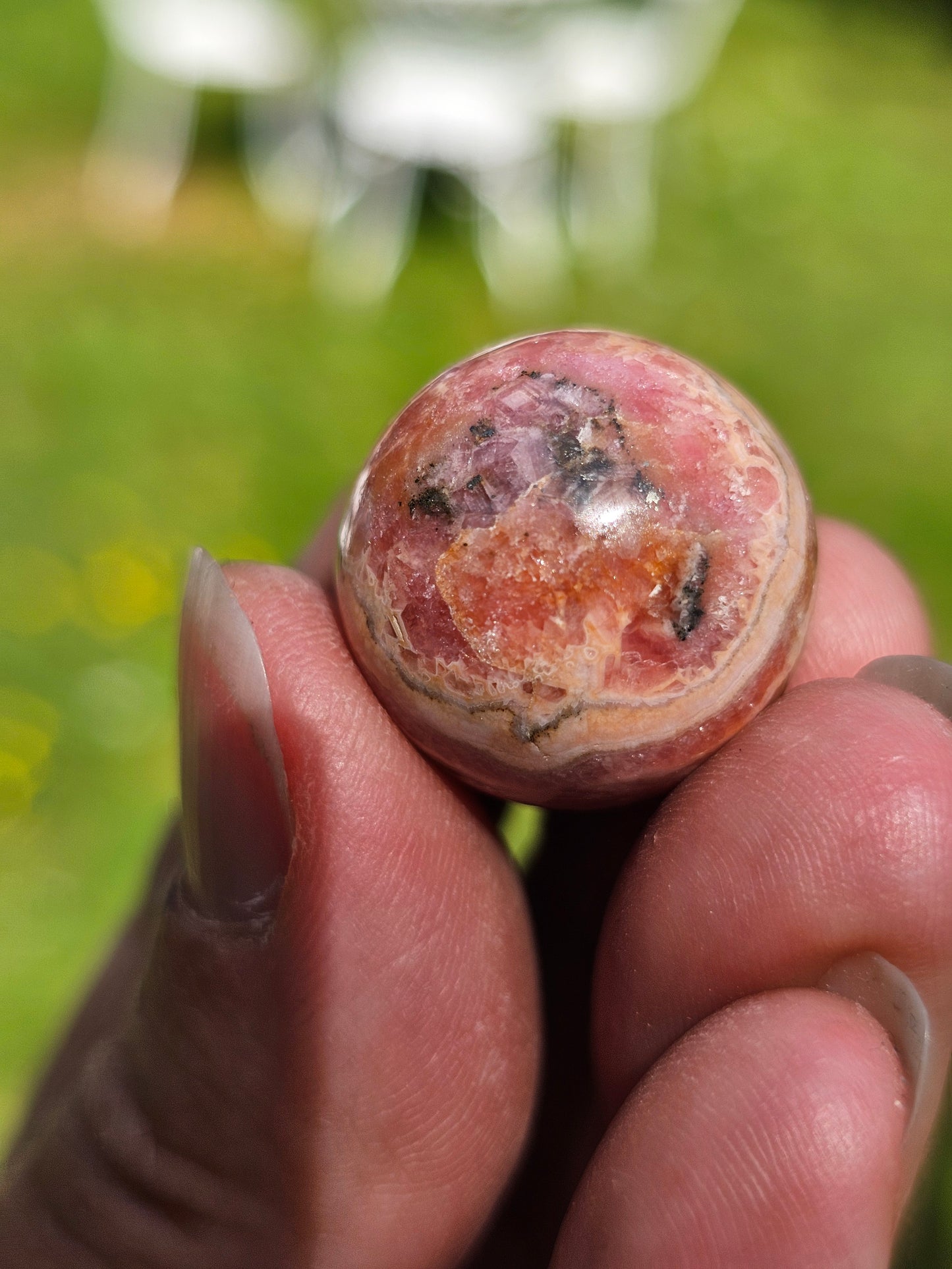 Petite sphère de Rhodochrosite RH9