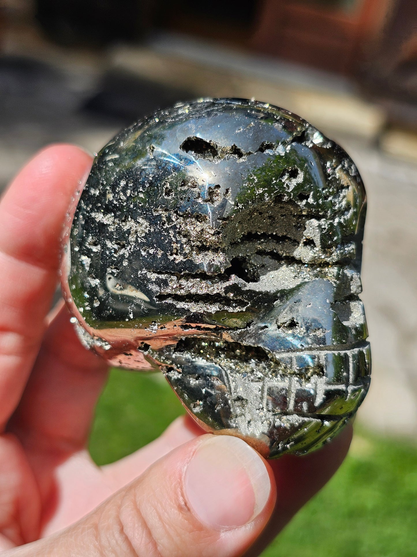 Crâne en Pyrite du Pérou