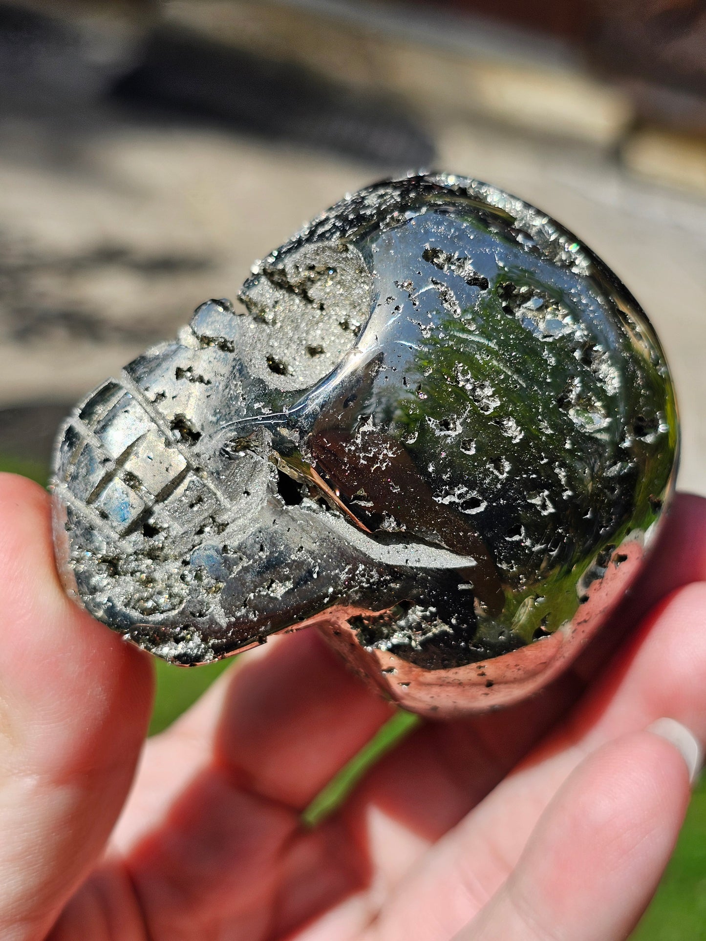 Crâne en Pyrite du Pérou