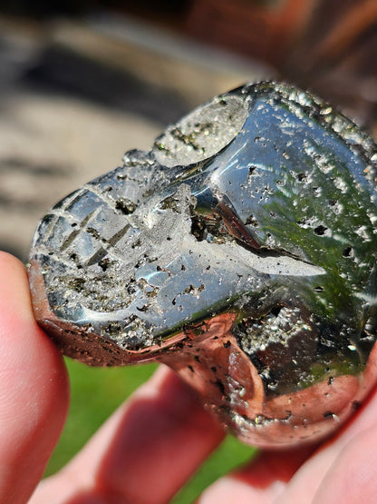 Crâne en Pyrite du Pérou