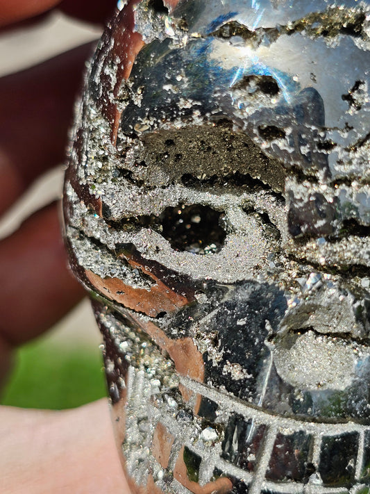 Crâne en Pyrite du Pérou