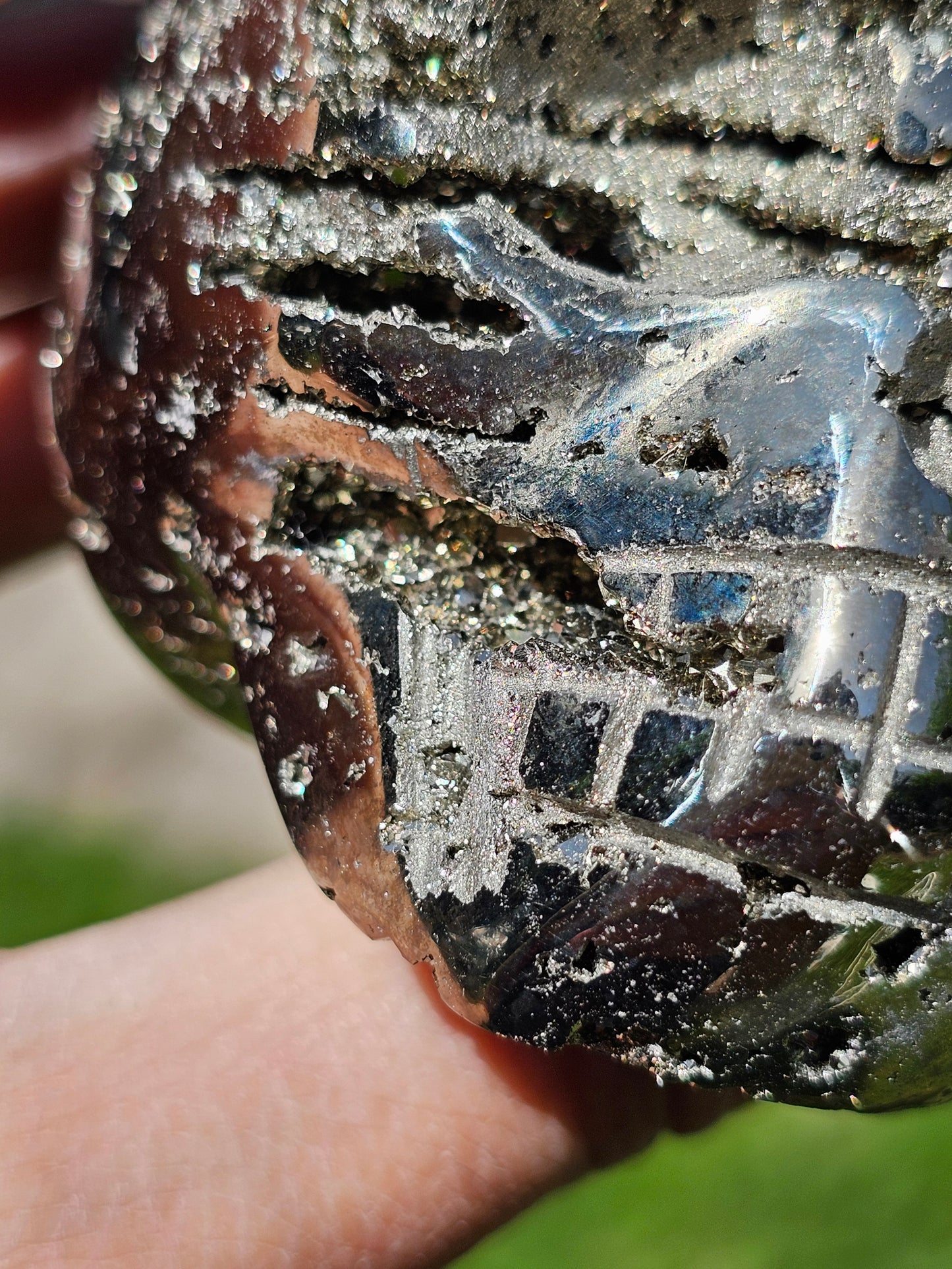 Crâne en Pyrite du Pérou