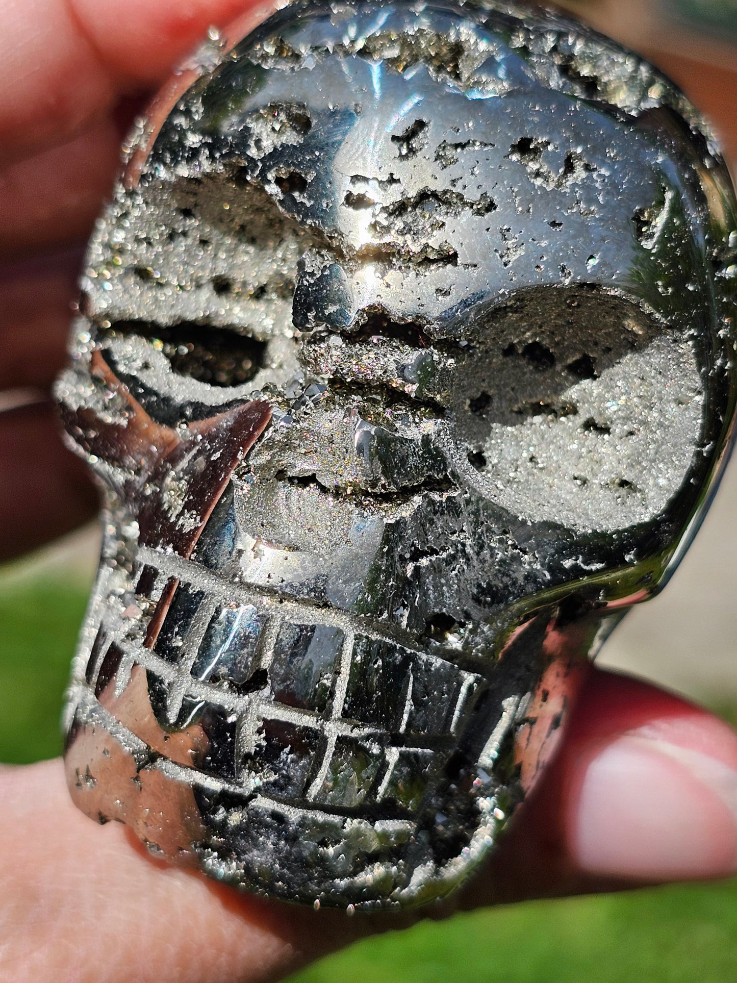 Crâne en Pyrite du Pérou