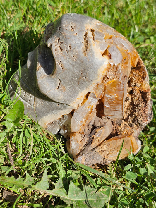 Magnifique Crâne de Quartz du Pérou A