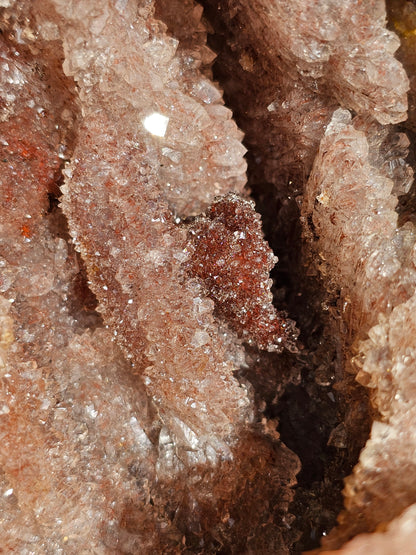 Superbe Géode d'Améthyste et Quartz hématoïde du Maroc