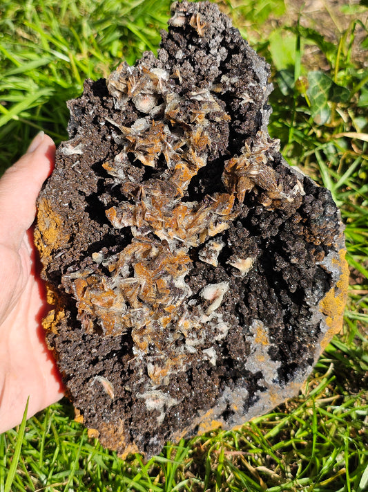 Grosse Goethite du Maroc avec Baryte