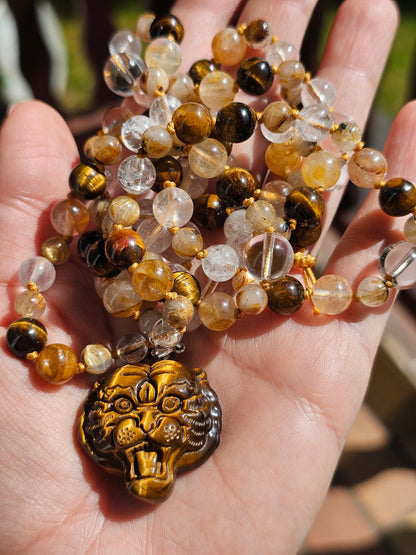 Collier Mala "Powerful" (pendentif à choisir)