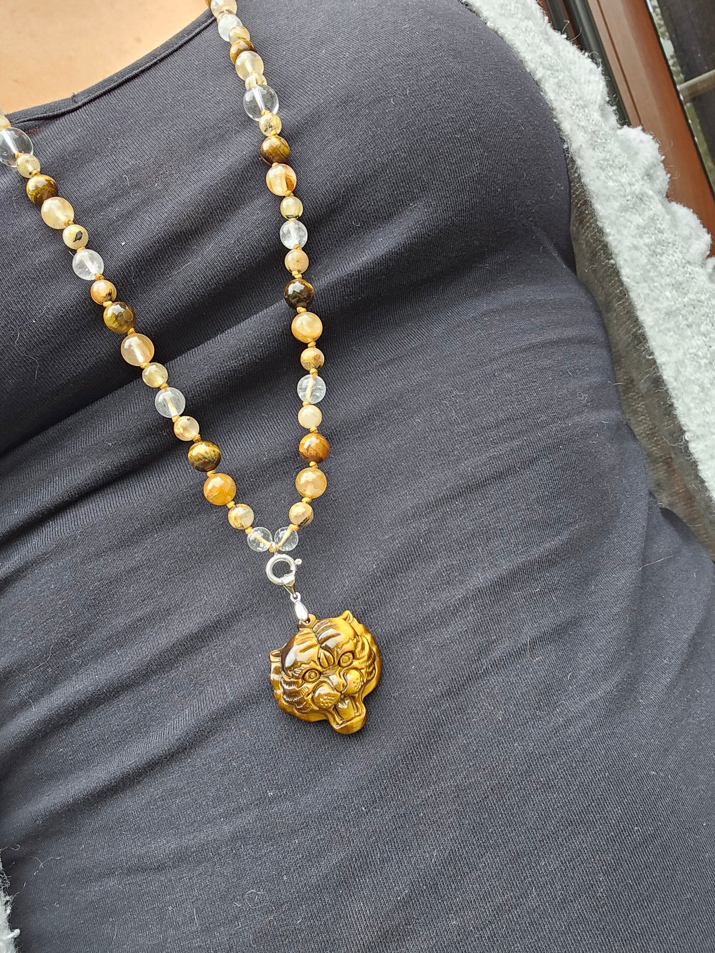 Collier Mala "Powerful" (pendentif à choisir)