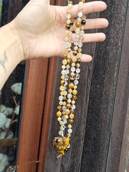Collier Mala "Powerful" (pendentif à choisir)