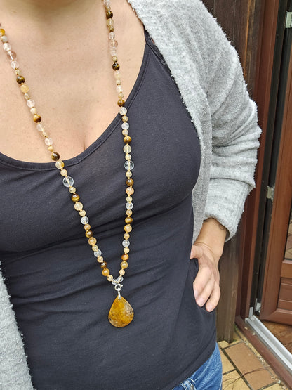 Collier Mala "Powerful" (pendentif à choisir)