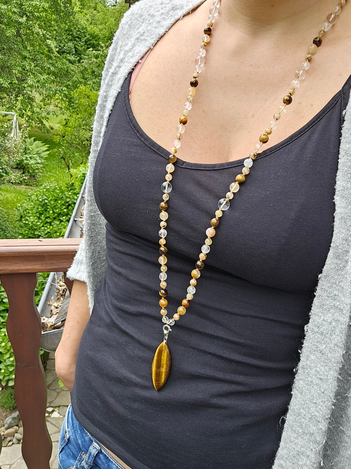 Collier Mala "Powerful" (pendentif à choisir)