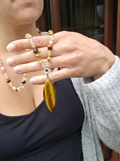 Collier Mala "Powerful" (pendentif à choisir)