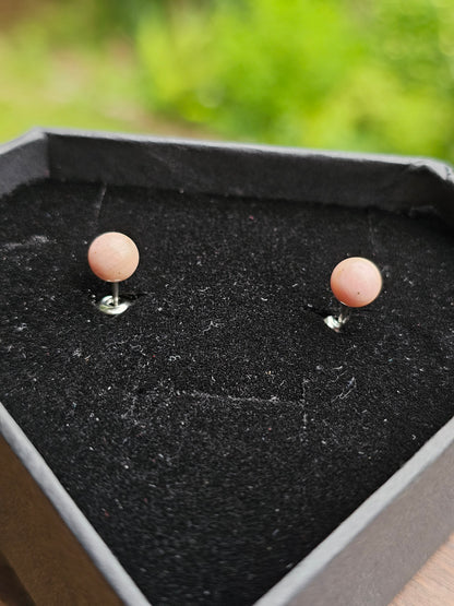 Boucles d'oreilles Rhodonite