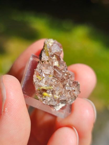 Axinite et Epidote du Pakistan n°2