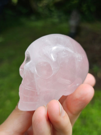 Crâne Quartz rose