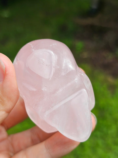 Crâne Quartz rose