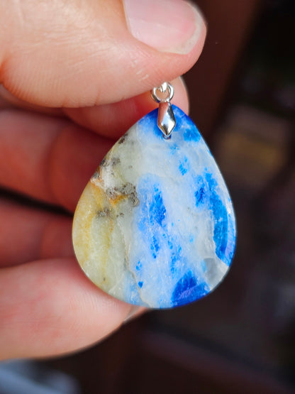 Pendentif Afghanite n°4 (réactif uv)