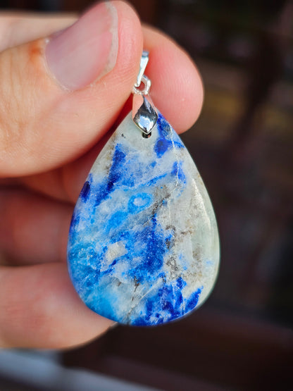 Pendentif Afghanite n°5 (réactif uv)