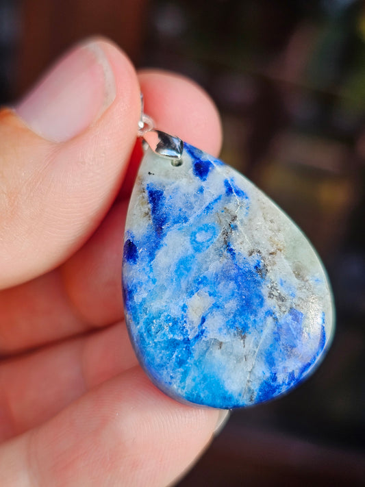 Pendentif Afghanite n°5 (réactif uv)