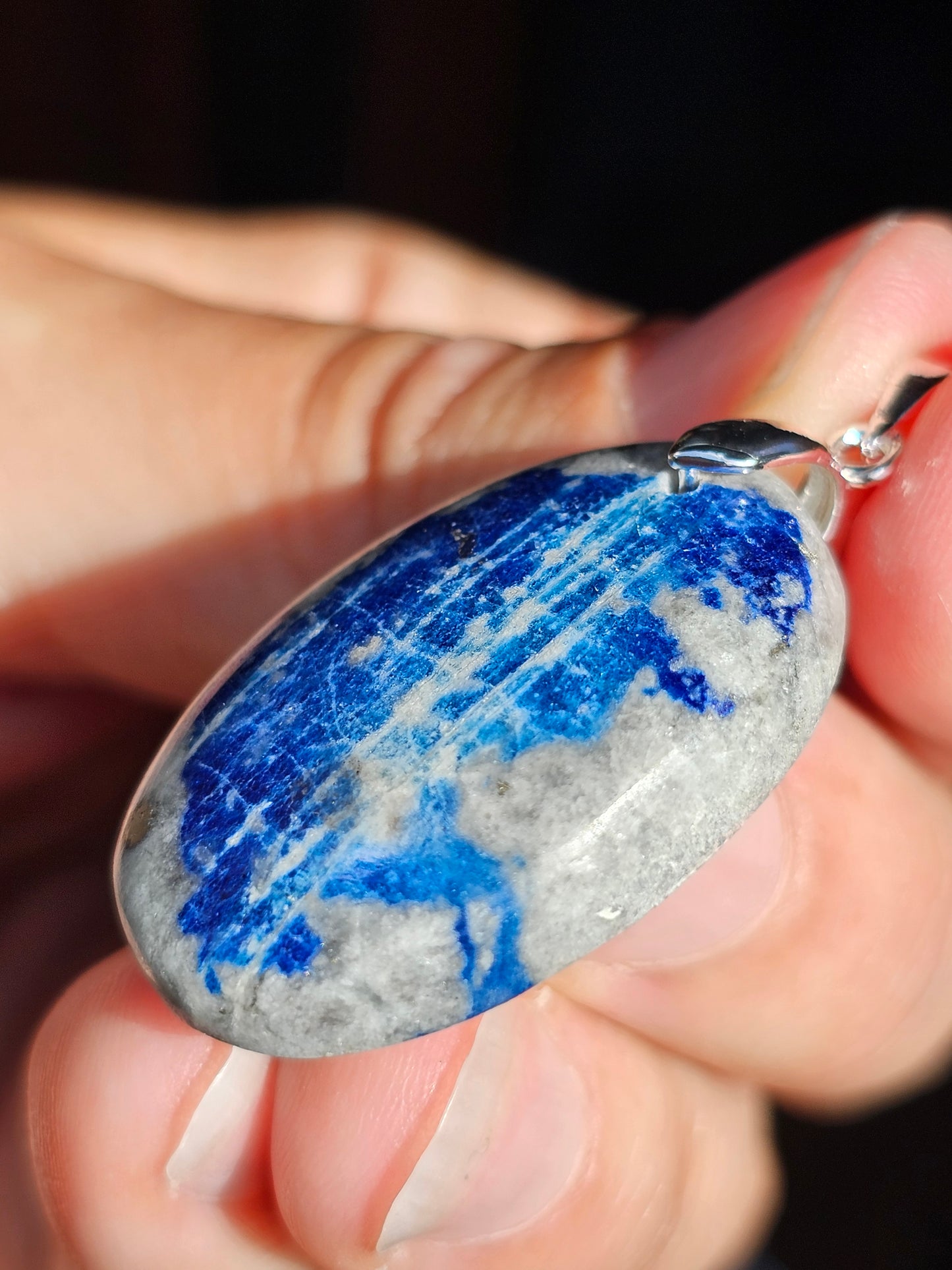 Pendentif Afghanite n°7 (réactif uv)