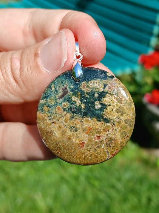 Pendentif Jaspe orbiculaire C