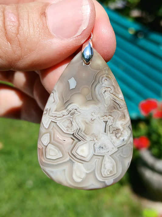 Pendentif Agate crazy lace n°4