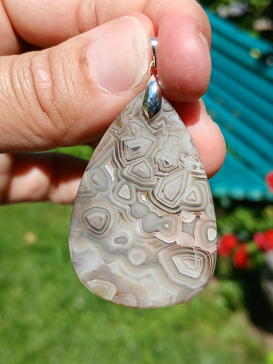 Pendentif Agate crazy lace n°4