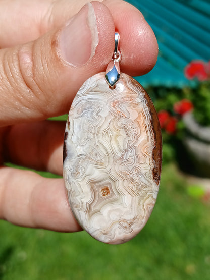 Pendentif Agate crazy lace n°7