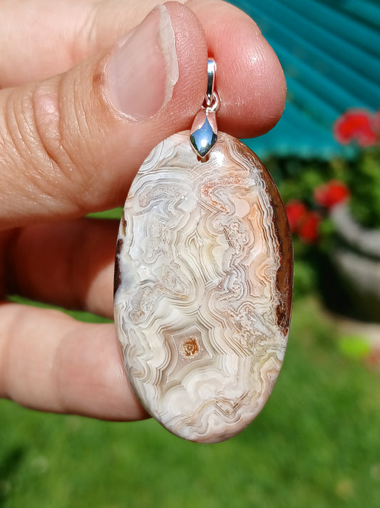 Pendentif Agate crazy lace n°7