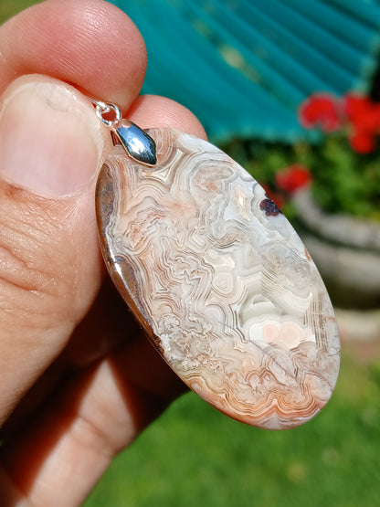 Pendentif Agate crazy lace n°7