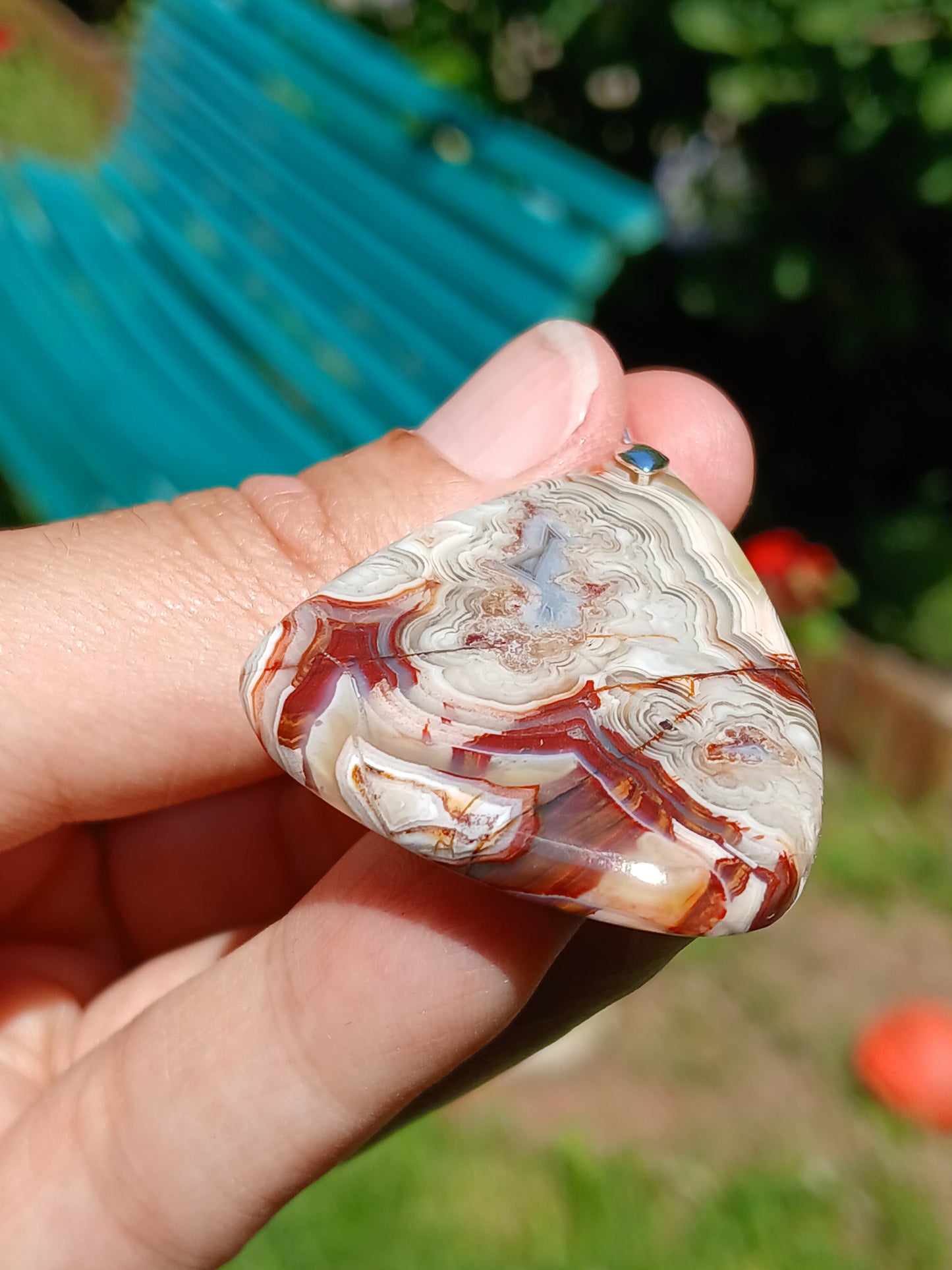 Pendentif Agate crazy lace n°8