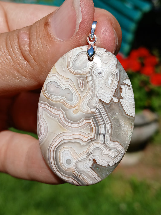 Pendentif Agate crazy lace n°9
